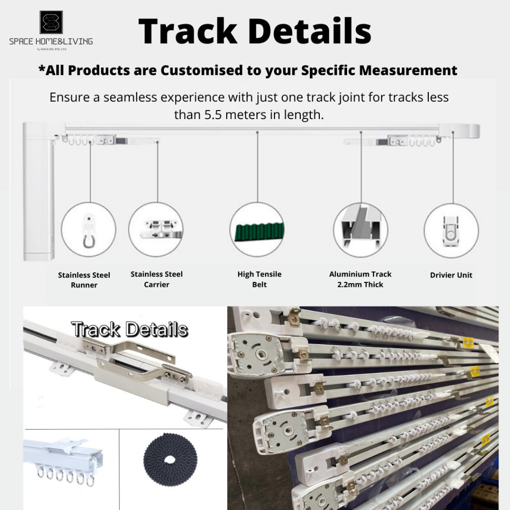 Smart Motorised Automated Electric Curtain Track