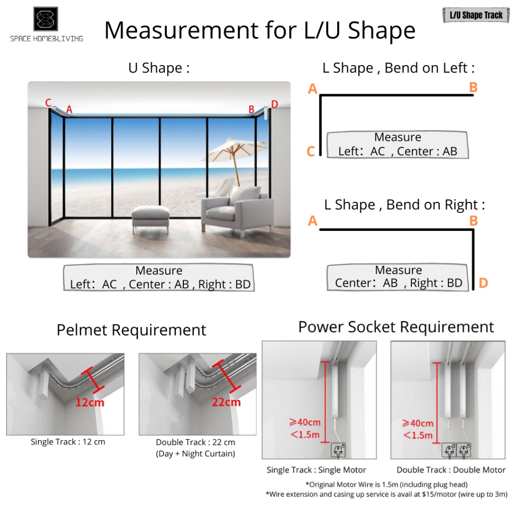 Smart Motorised Automated Electric Curtain Track