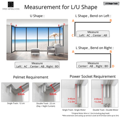 Smart Motorised Automated Electric Curtain Track